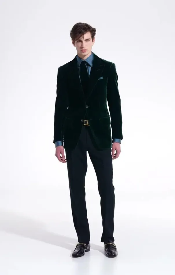 Tom Ford Pocket Squares SILK POCKET SQUARE Peacock 8211 Men Tom Ford Pocket Squares SILK POCKET SQUARE Peacock 8211 Men