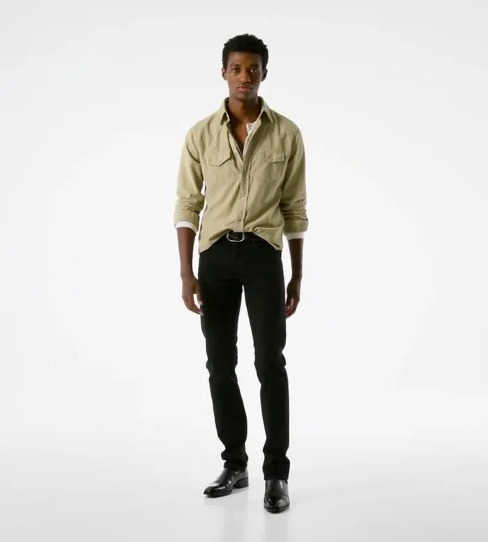 Tom Ford Shirts BABY CORD WESTERN SHIRT 8211 Men Tom Ford Shirts BABY CORD WESTERN SHIRT 8211 Men
