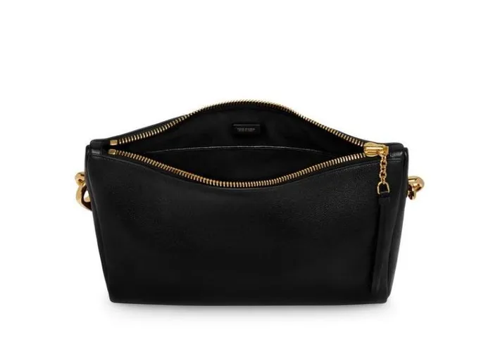 Tom Ford Shoulder Bags GRAIN LEATHER CARINE LARGE HOBO 8211 Women Tom Ford Shoulder Bags GRAIN LEATHER CARINE LARGE HOBO 8211 Women