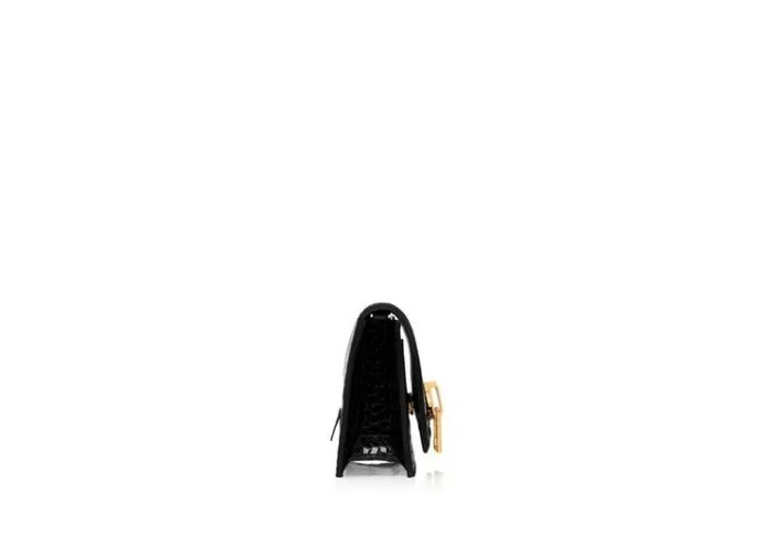 Tom Ford Shoulder Bags STAMPED CROC LEATHER JENNIFER MINI BAG ON CHAIN Black 8211 Women Tom Ford Shoulder Bags STAMPED CROC LEATHER JENNIFER MINI BAG ON CHAIN Black 8211 Women