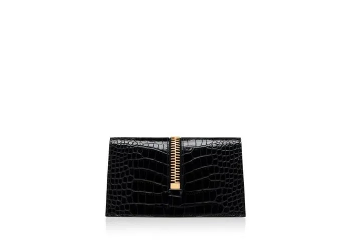 Tom Ford Shoulder Bags STAMPED CROC LEATHER JENNIFER MINI BAG ON CHAIN Black 8211 Women Tom Ford Shoulder Bags STAMPED CROC LEATHER JENNIFER MINI BAG ON CHAIN Black 8211 Women
