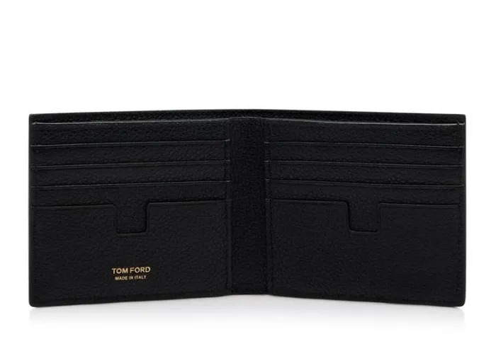 Tom Ford Small Leather Goods GRAIN LEATHER BIFOLD WALLET Black 8211 Men Tom Ford Small Leather Goods GRAIN LEATHER BIFOLD WALLET Black 8211 Men