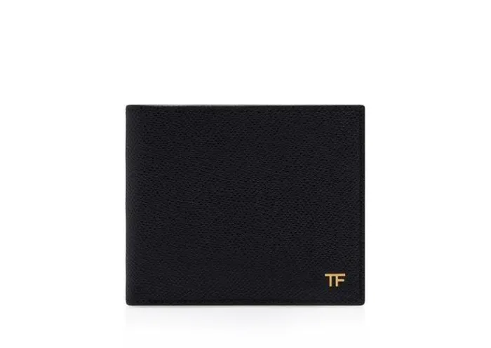 Tom Ford Small Leather Goods SMALL GRAIN LEATHER BIFOLD WALLET Black 8211 Men