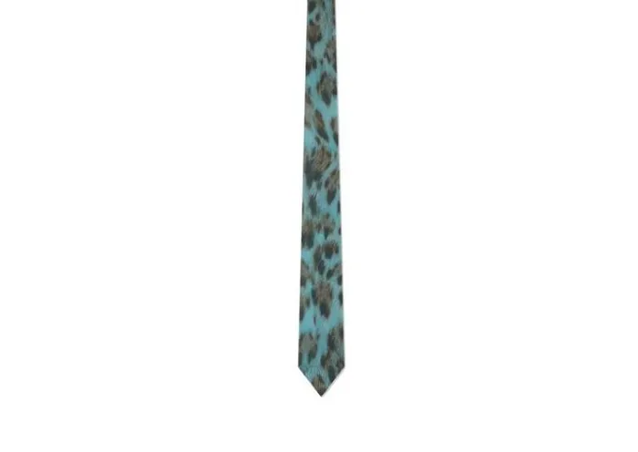 Tom Ford Ties and Bow Ties CHEETAH CREPE DE CHINE TIE 8211 Men