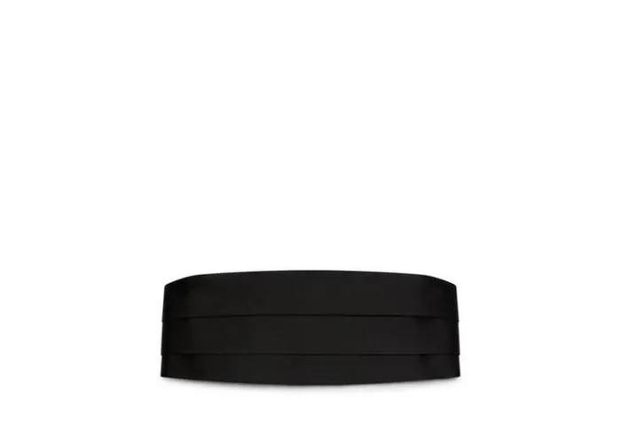 Tom Ford Ties and Bow Ties SATIN CUMMERBUND Black 8211 Men