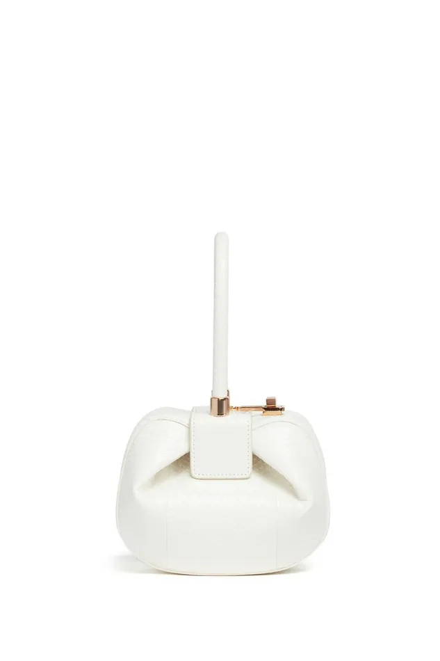 Top Handles Women Gabriela Hearst Demi Bag In Ivory Snakeskin