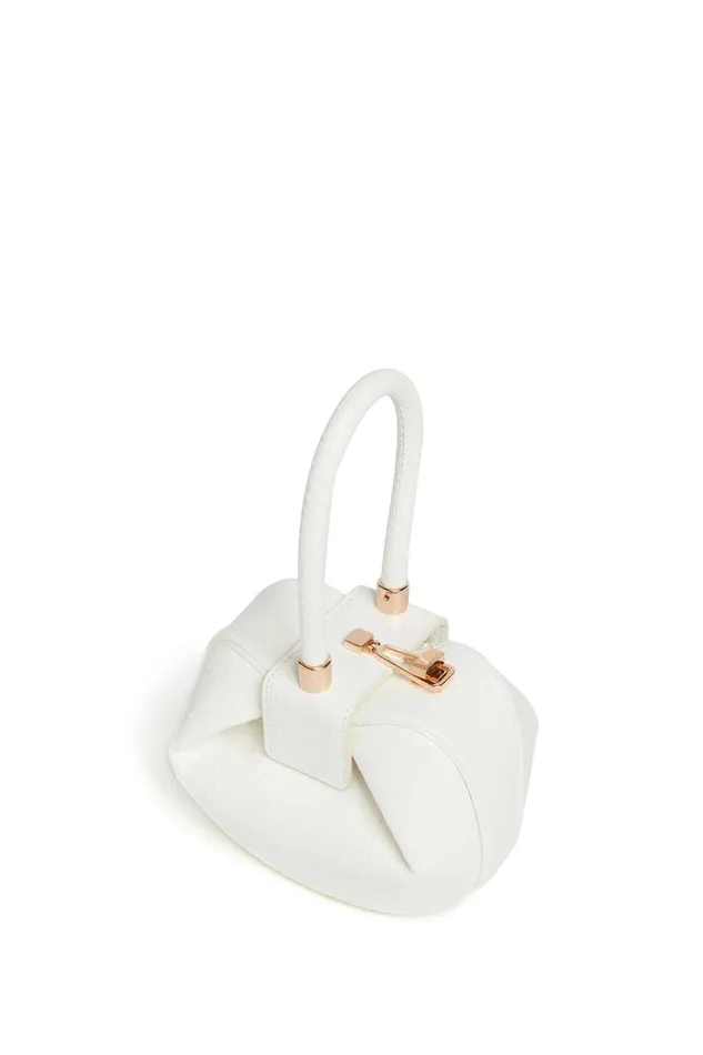 Top Handles Women Gabriela Hearst Demi Bag In Ivory Snakeskin