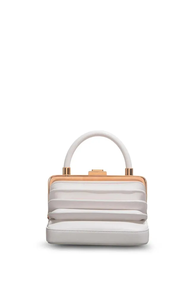 Top Handles Women Gabriela Hearst Diana Bag In Ivory Nappa Leather