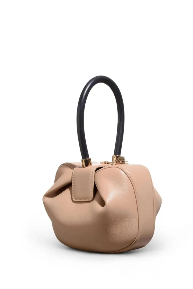 Top Handles Women Gabriela Hearst Nina Bag In Nude and Navy Nappa Leather