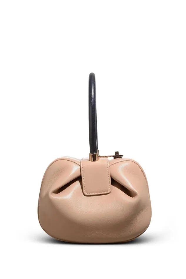 Top Handles Women Gabriela Hearst Nina Bag In Nude and Navy Nappa Leather