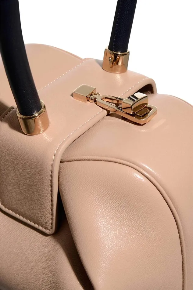 Top Handles Women Gabriela Hearst Nina Bag In Nude and Navy Nappa Leather