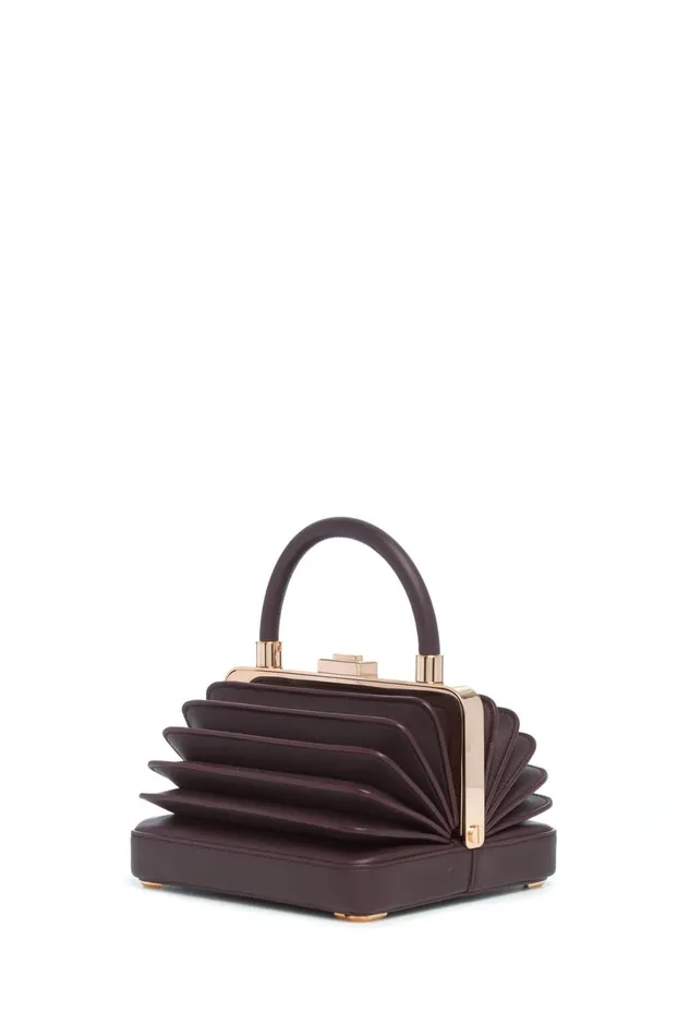 Top Handles Women Gabriela Hearst Small Diana Bag In Bordeaux Nappa Leather