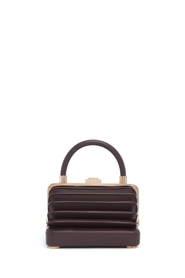 Top Handles Women Gabriela Hearst Small Diana Bag In Bordeaux Nappa Leather
