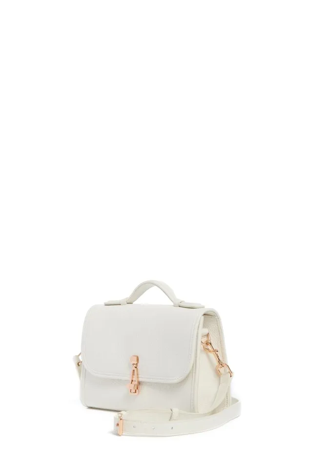 Top Handles Women Gabriela Hearst Small Leonora Flap Bag In Ivory Textured Leather