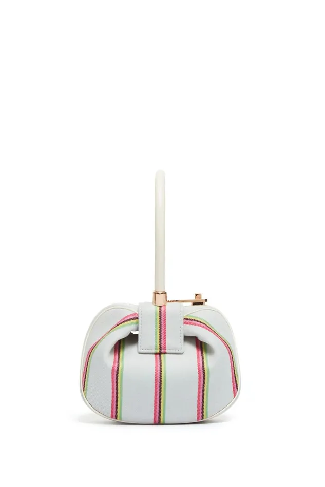 Top Handles Women Gabriela Hearst Striped Demi Bag In Ivory Wool