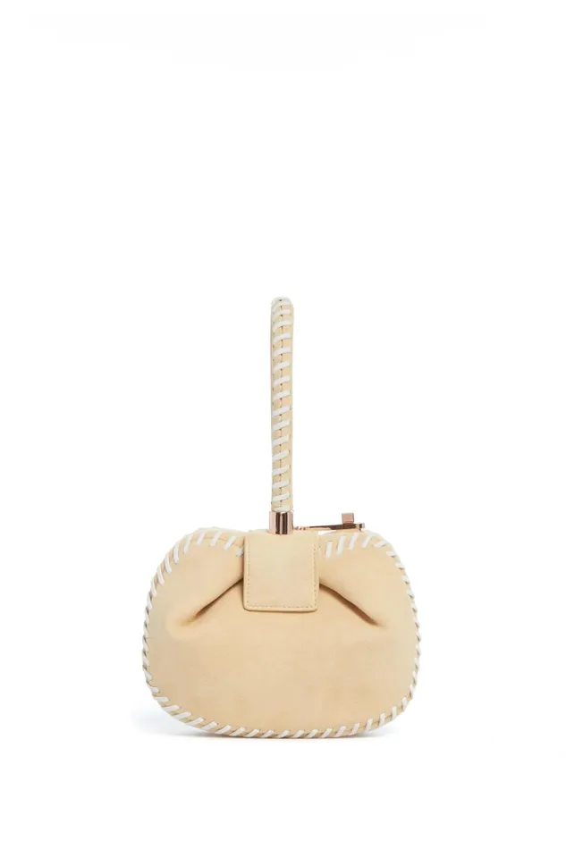 Top Handles Women Gabriela Hearst Whipstitch Demi Bag In Nude Suede