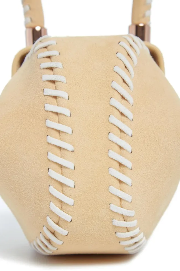 Top Handles Women Gabriela Hearst Whipstitch Demi Bag In Nude Suede