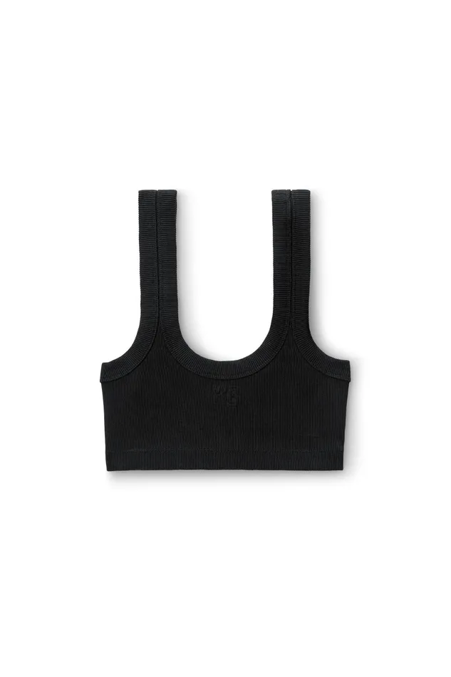 Tops and Shirts Women Alexander Wang Embossed Logo Tank Bra