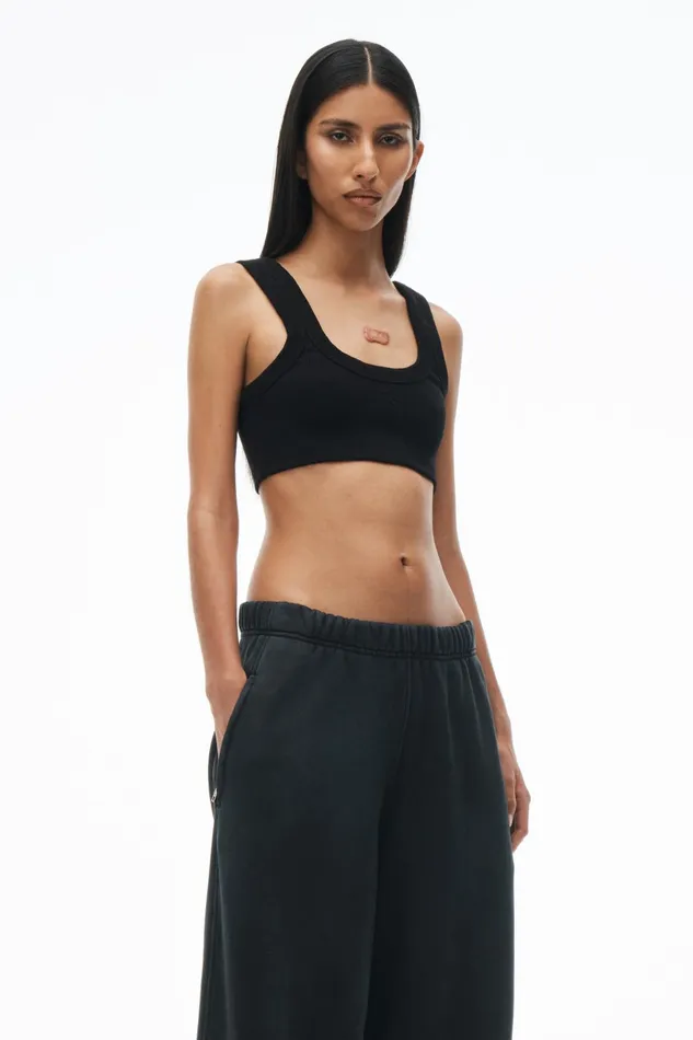 Tops and Shirts Women Alexander Wang Embossed Logo Tank Bra