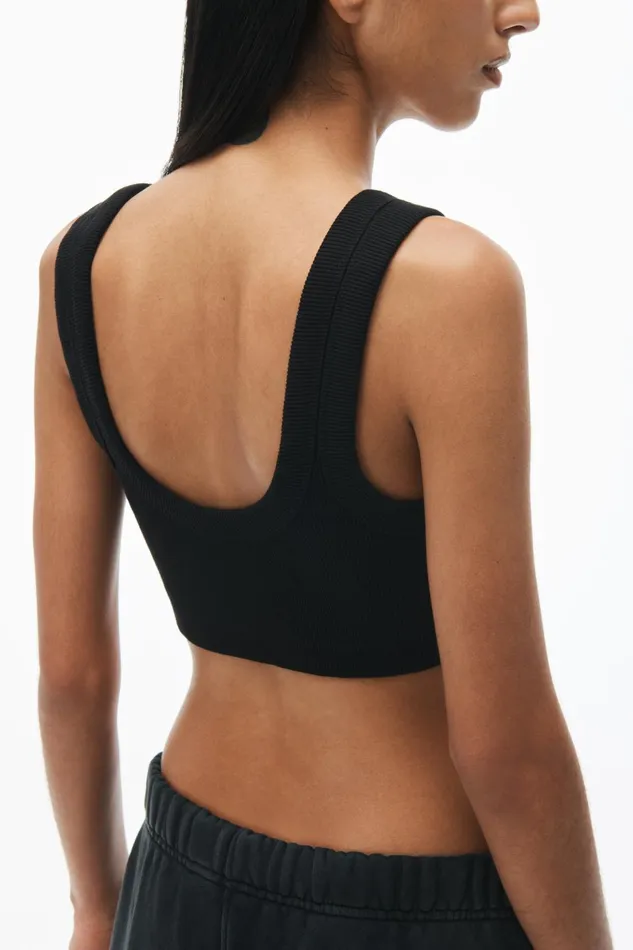 Tops and Shirts Women Alexander Wang Embossed Logo Tank Bra
