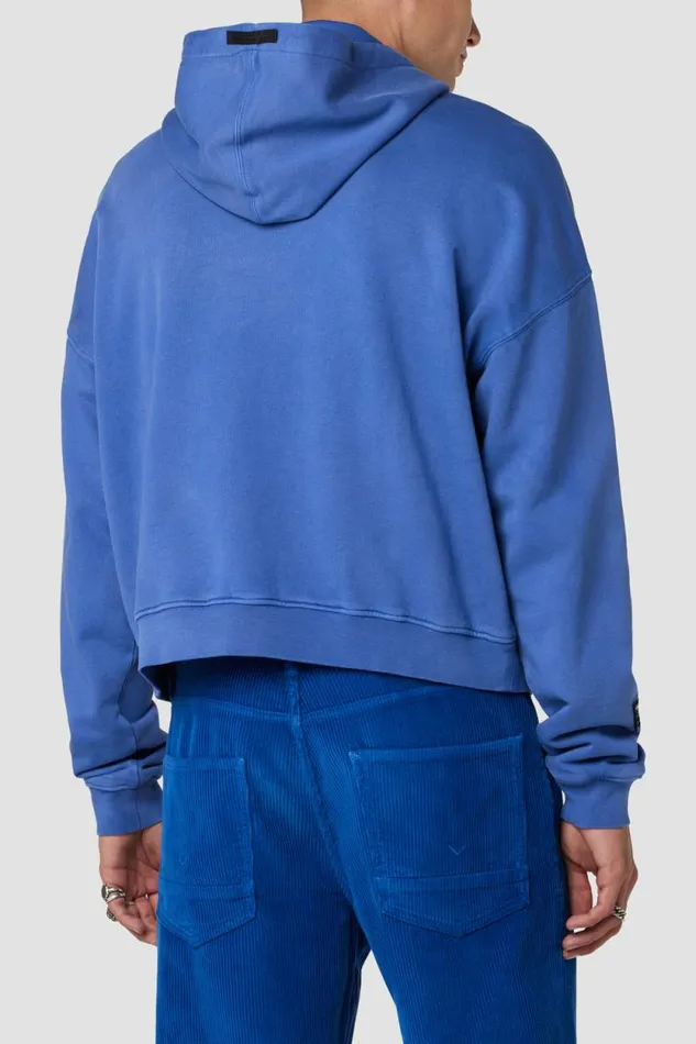 Tops and Sweaters Men Hudson Jeans Crop Hoodie Deep Royal Tops and Sweaters Men Hudson Jeans Crop Hoodie Deep Royal