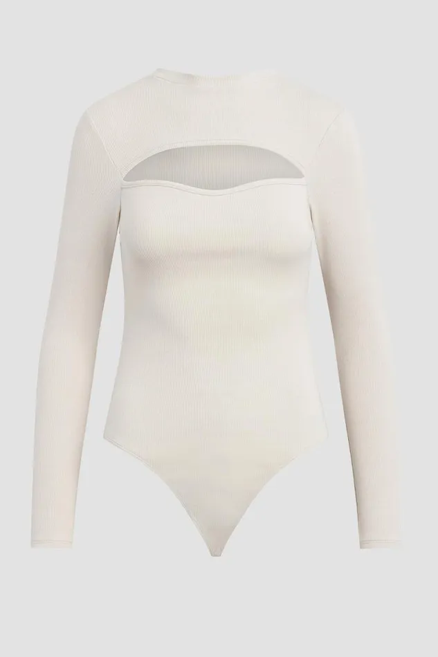 Tops and Sweaters Women Hudson Jeans Sweetheart Cut Out Bodysuit Moonbeam Tops and Sweaters Women Hudson Jeans Sweetheart Cut Out Bodysuit Moonbeam