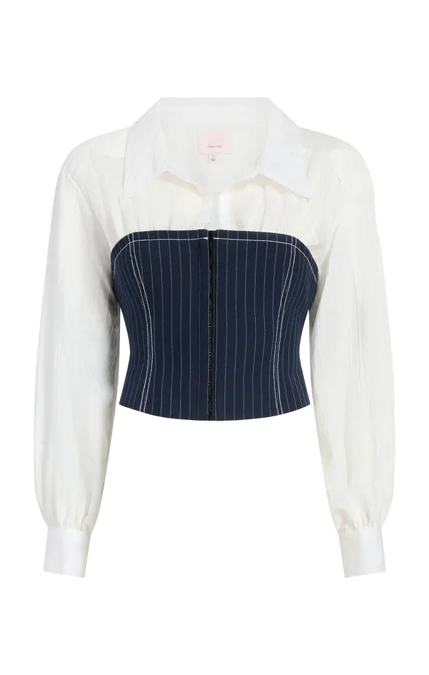 Tops Levina Top NavyIvory 8211 Cinq Sept Women