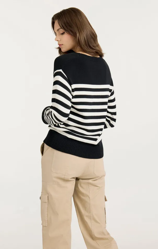 Tops Paris Is Love Pullover BlackIvory Cinq Sept Women