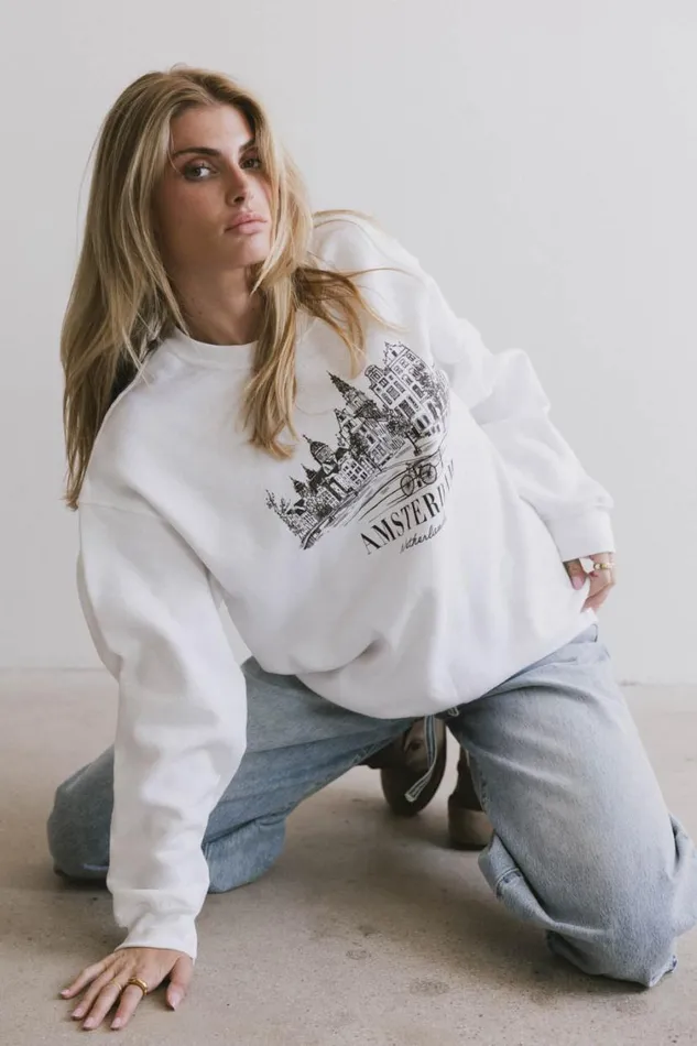 Tops Women Bohme Amsterdam Cityscape Crewneck