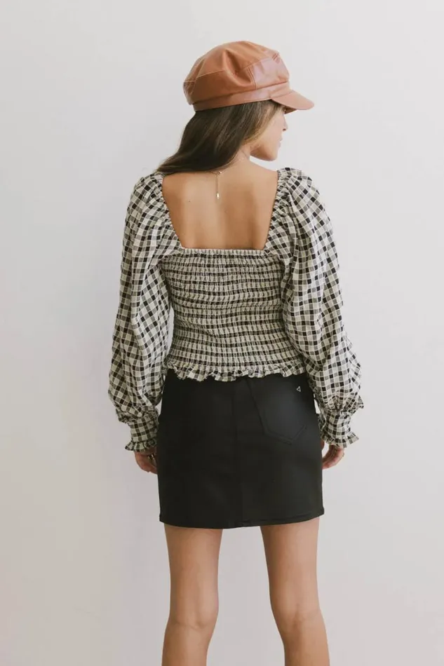 Tops Women Bohme Brinklee Smocked Blouse In Black Black
