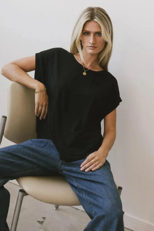 Tops Women Bohme Callie Basic Tee In Black Black