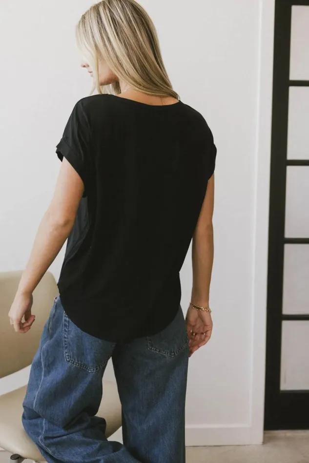 Tops Women Bohme Callie Basic Tee In Black Black