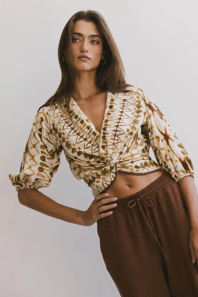 Tops Women Bohme Chrissy Abstract Blouse