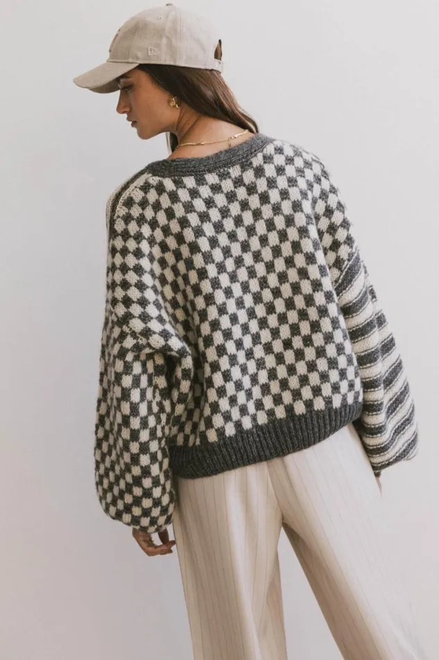 Tops Women Bohme Janey Cardigan In Charcoal Charcoal
