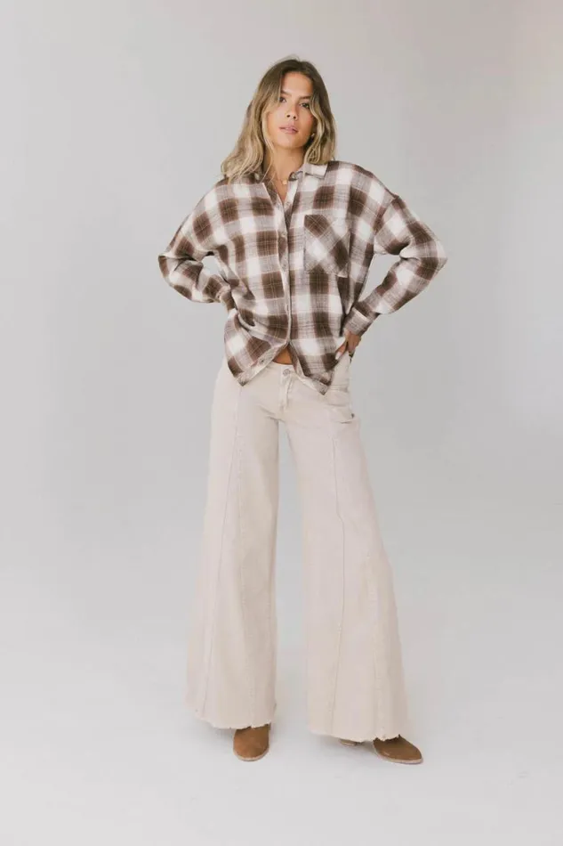 Tops Women Bohme Tyson Plaid Flannel Button Up