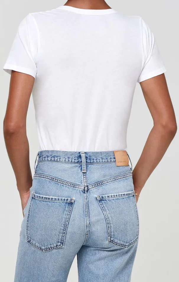 Tops Women Citizens Of Humanity Lilah V Neck Tee In White White