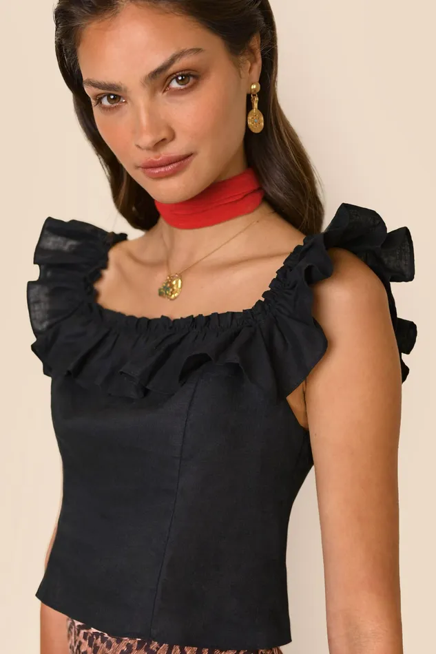 Tops Women RIXO Zinnia Black