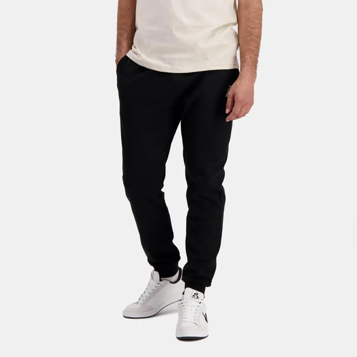 Trousers And Joggers Men Le Coq Sportif Essentiels Pantalon Regular Noir Homme Black