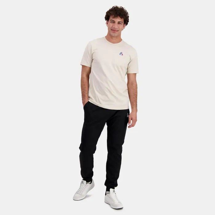 Trousers And Joggers Men Le Coq Sportif Essentiels Pantalon Regular Noir Homme Black