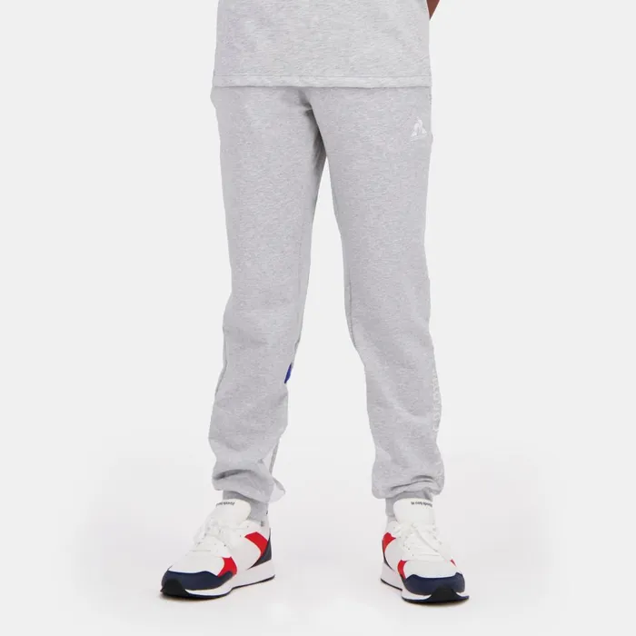 Trousers Kids Le Coq Sportif Tricolore Pantalon Gris Enfant