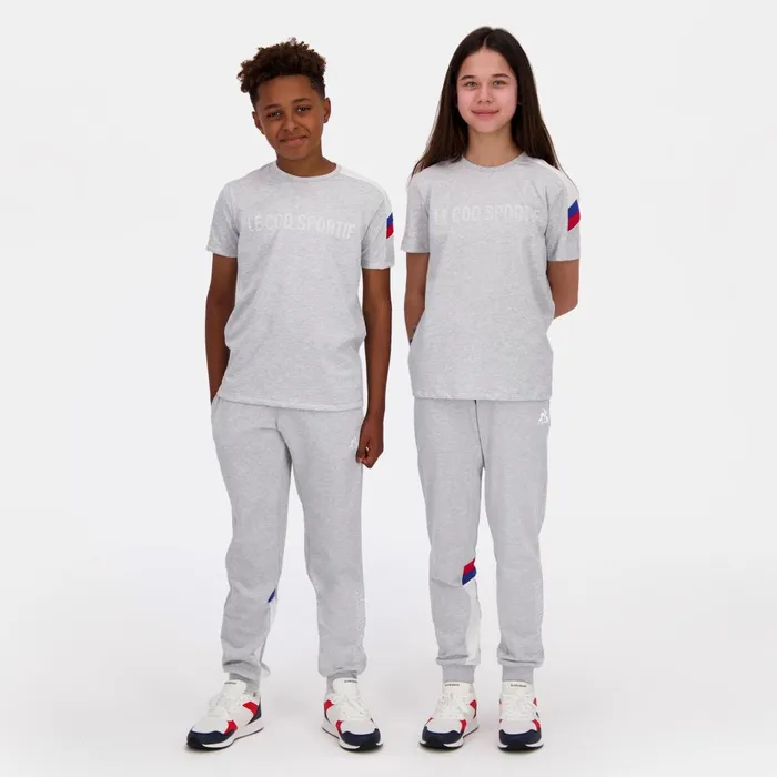 Trousers Kids Le Coq Sportif Tricolore Pantalon Gris Enfant