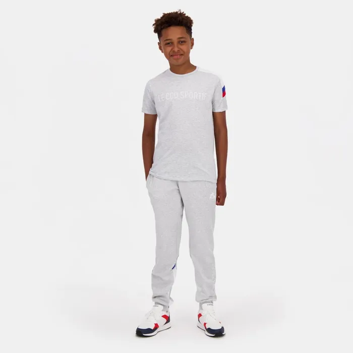 Trousers Kids Le Coq Sportif Tricolore Pantalon Gris Enfant