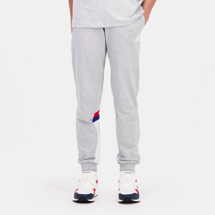 Trousers Kids Le Coq Sportif Tricolore Pantalon Gris Enfant