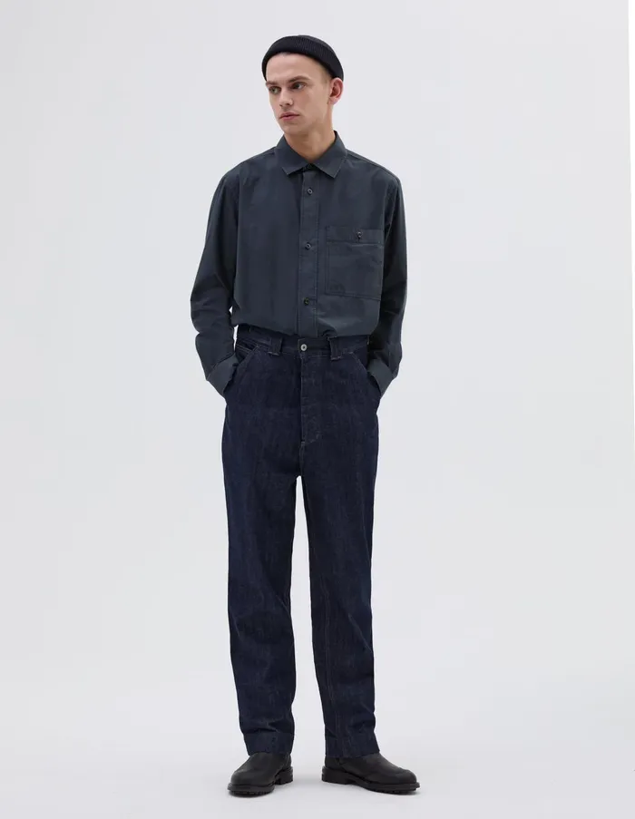 Trousers Men Margaret Howell Mhl Tapered Jean Indigo