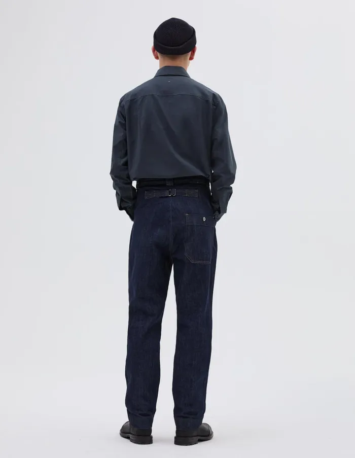 Trousers Men Margaret Howell Mhl Tapered Jean Indigo