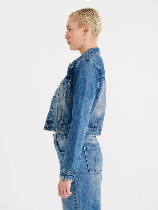 Trucker Denim Jacket Women The Ragged Priest Coats and Jackets
