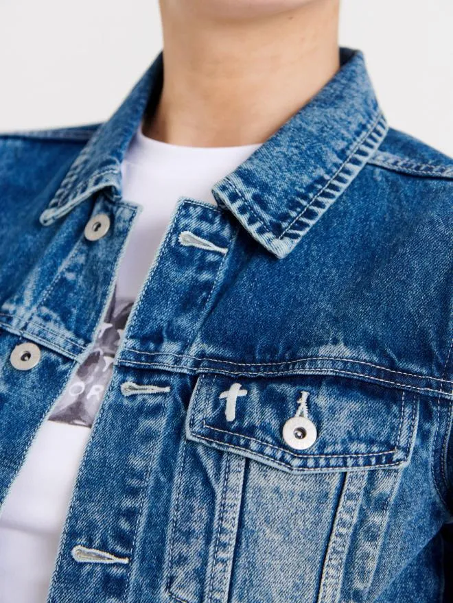 Trucker Denim Jacket Women The Ragged Priest Coats and Jackets