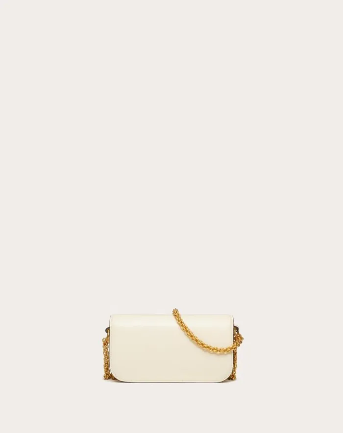 Valentino Shoulder Bags Woman Valentino Garavani Loc Small Shoulder Bag In Calfskin For Woman In Light Ivory Light Ivory Valentino Shoulder Bags Woman Valentino Garavani Loc Small Shoulder Bag In Calfskin For Woman In Light Ivory Light Ivory