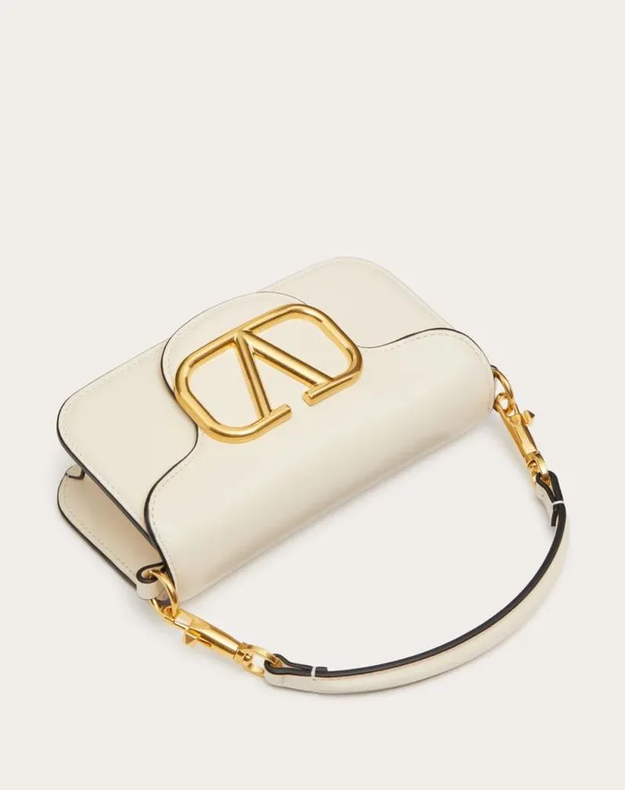 Valentino Shoulder Bags Woman Valentino Garavani Loc Small Shoulder Bag In Calfskin For Woman In Light Ivory Light Ivory Valentino Shoulder Bags Woman Valentino Garavani Loc Small Shoulder Bag In Calfskin For Woman In Light Ivory Light Ivory