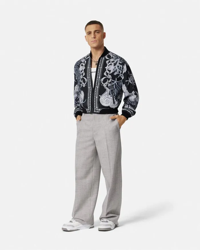 Versace Barocco Sea Reversible Jacket Blackprint Men Jackets and Coats Versace Barocco Sea Reversible Jacket Blackprint Men Jackets and Coats